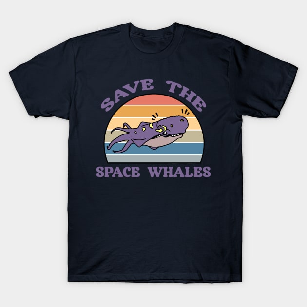 Save the Space Whales! T-Shirt by wanderlust untapped